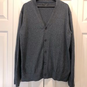 Banana Republic Luxury Blend Men’s Cardigan - Charcoal Gray XL